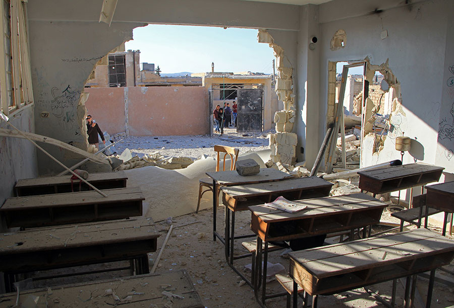 sixteacherskilledinairstrikesinrebelheldidlibprovinceofsyria